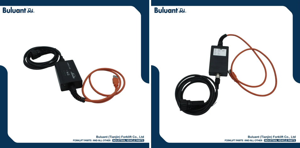 Buluant (Tianjin) Forklift Co., Ltd product display featuring multiple types of forklift engine mounts. The image shows a variety of engine mount models with thickened anti-vibration rubber cores, galvanized metal mounting brackets, and precision-machined fixing holes. Key advantages: strong load-bearing capacity, low noise operation, and compatibility with mainstream forklift brands (KION, HYSTER-YALE, TOYOTA, HELI). Bottom section displays Buluant logo, company name Buluant (Tianjin) Forklift Co., Ltd, and slogan 'FORKLIFT PARTS AND ALL OTHER INDUSTRIAL VEHICLE PARTS'.