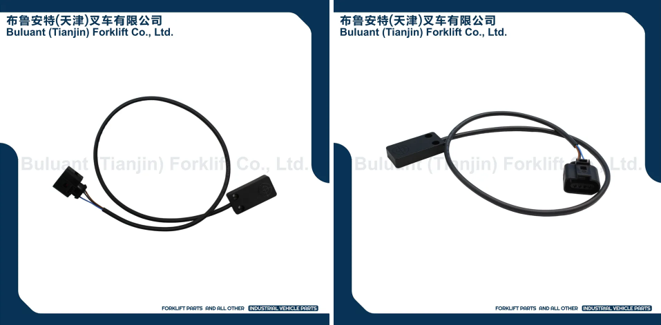 Buluant (Tianjin) Forklift Co., Ltd product display featuring multiple types of forklift engine mounts. The image shows a variety of engine mount models with thickened anti-vibration rubber cores, galvanized metal mounting brackets, and precision-machined fixing holes. Key advantages: strong load-bearing capacity, low noise operation, and compatibility with mainstream forklift brands (KION, HYSTER-YALE, TOYOTA, HELI). Bottom section displays Buluant logo, company name Buluant (Tianjin) Forklift Co., Ltd, and slogan 'FORKLIFT PARTS AND ALL OTHER INDUSTRIAL VEHICLE PARTS'.